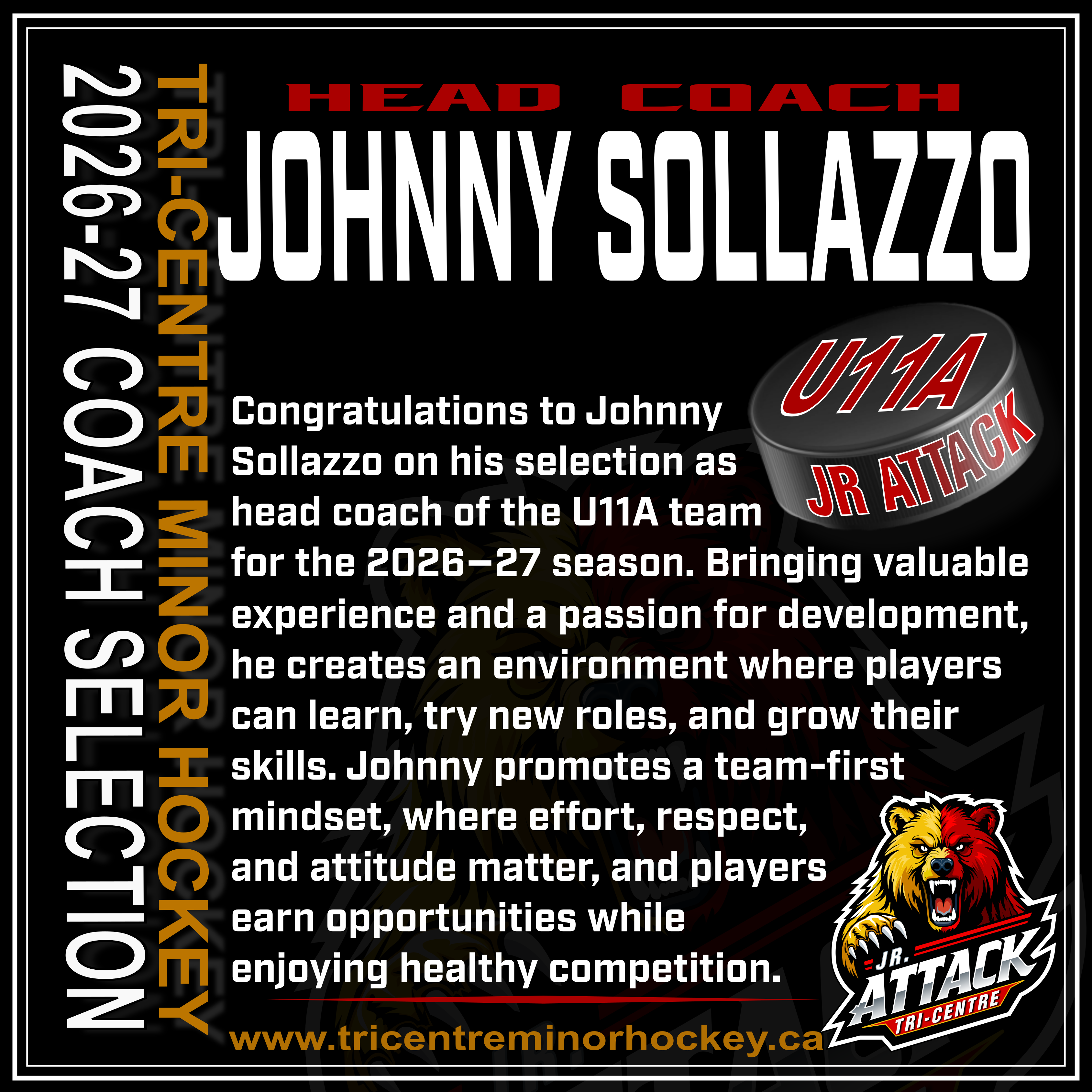 U11A Head Coach Announcement